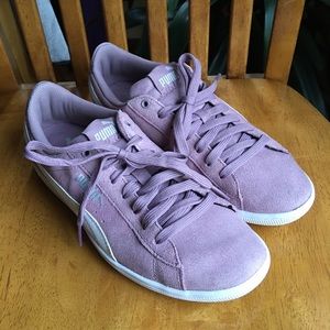 Puma Vikky Elderberry suede sneakers